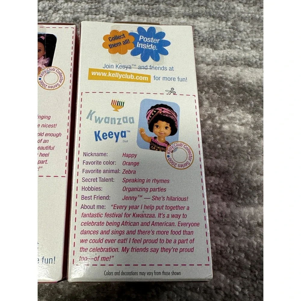 Lot of‎ 2 Kelly Club Black African American Barbie Dolls Brand New Sealed!